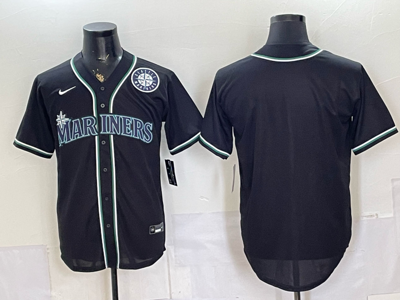 Men 2026 Seattle Mariners blank black Nike MLB Jersey 0801003->seattle mariners->MLB Jersey